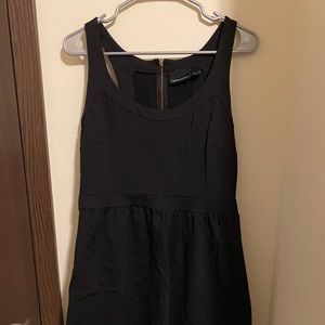 LBD scoop neck A-line dress with zipper back